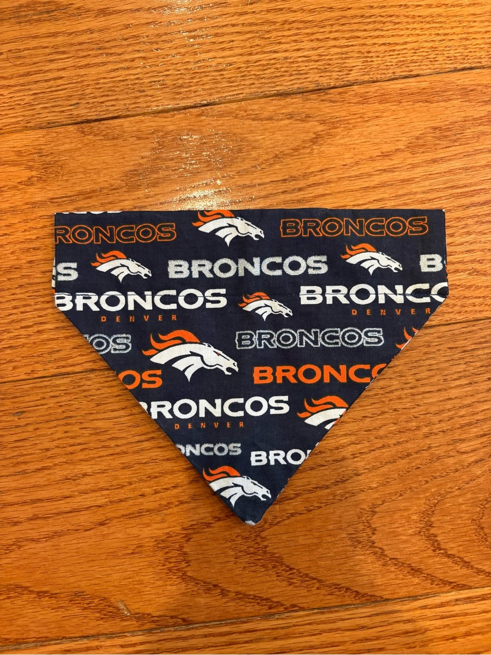 Denver Broncos Dog Bandana Over-the-Collar Pet Scarf NFL Football Puppy Small